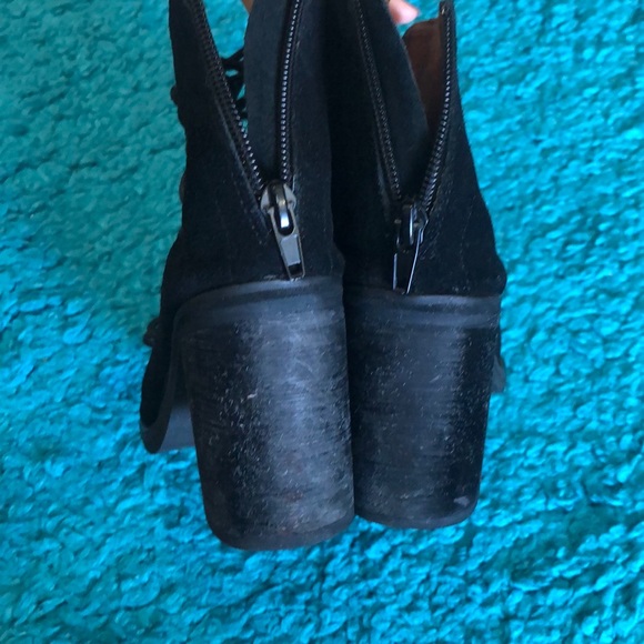 Jeffrey Campbell Sandals Bootie Heels Cors Suede Leather Lace-Up size 6.5 - Picture 6 of 8